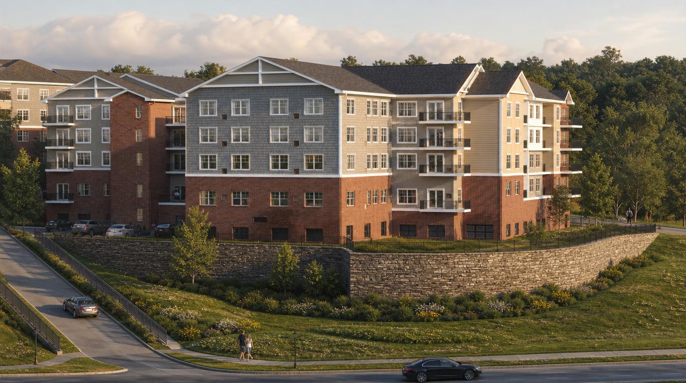 The Summit at Mine Hill — rear view concept